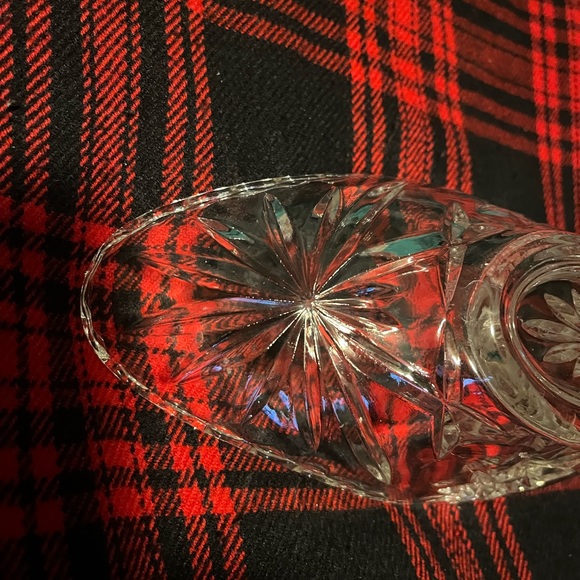 Anchor Hocking Prescut Crystal Gondola Star of David Dish - Picture 10 of 11